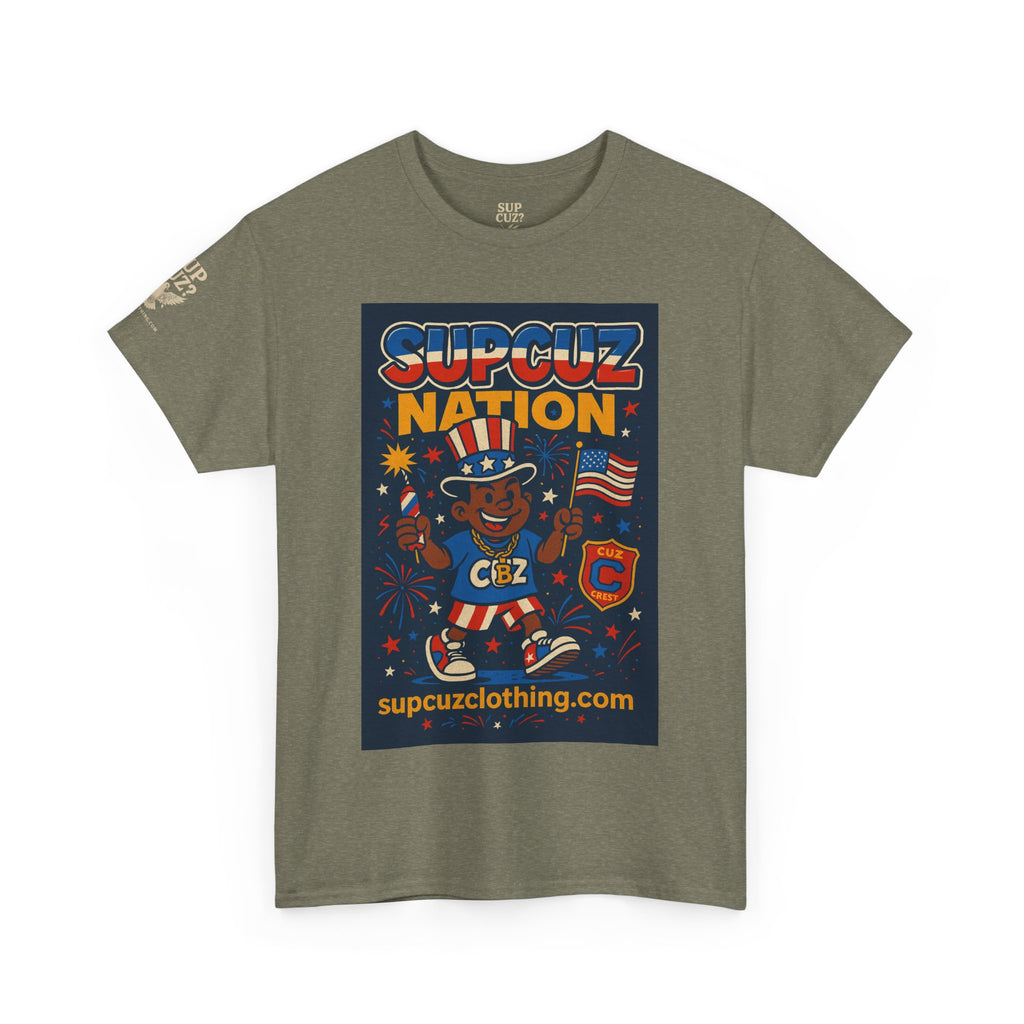 4th of July Launch Tee 1/6 - Unisex Heavy Cotton Tee