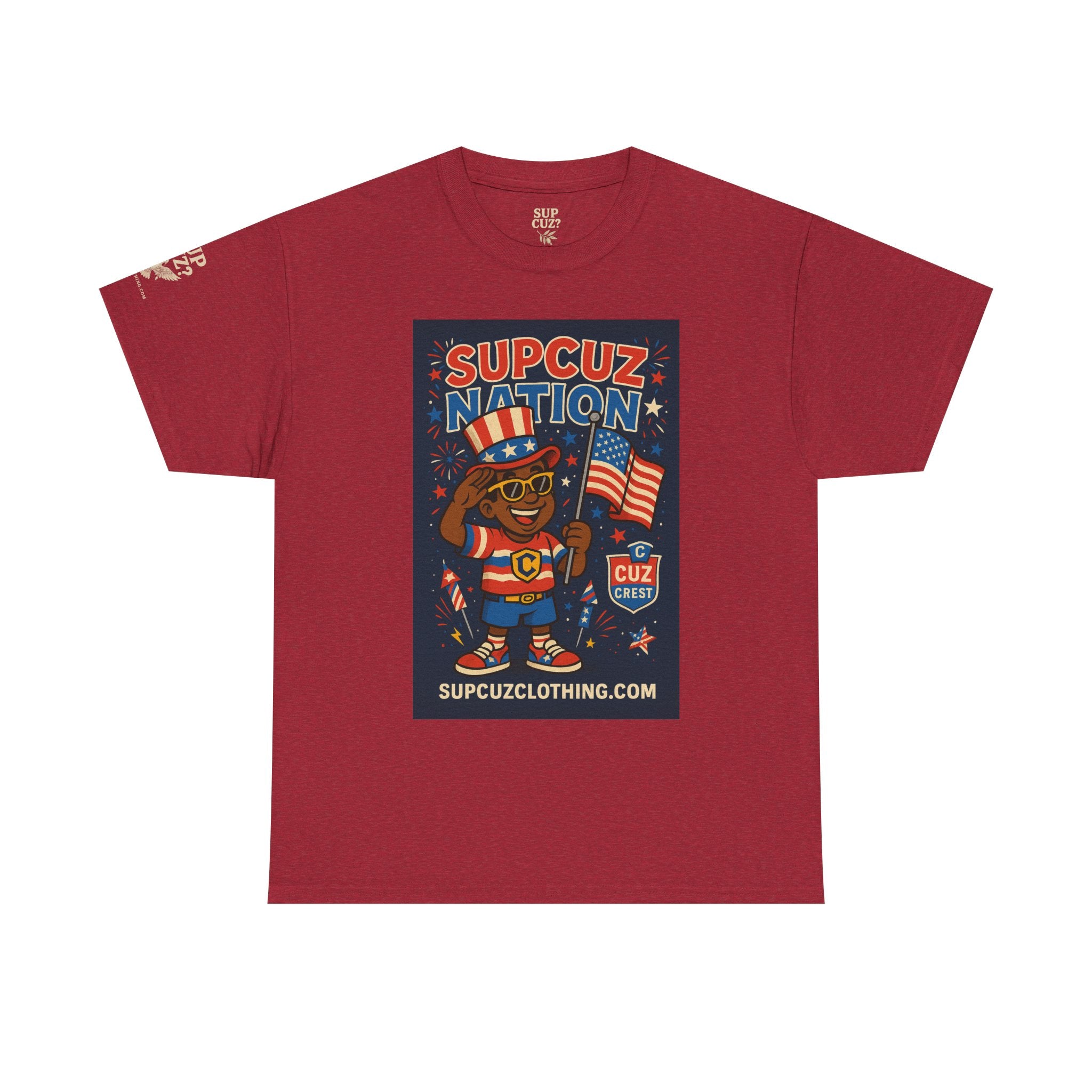 4th of July Launch Tee 2/6 - Unisex Heavy Cotton Tee