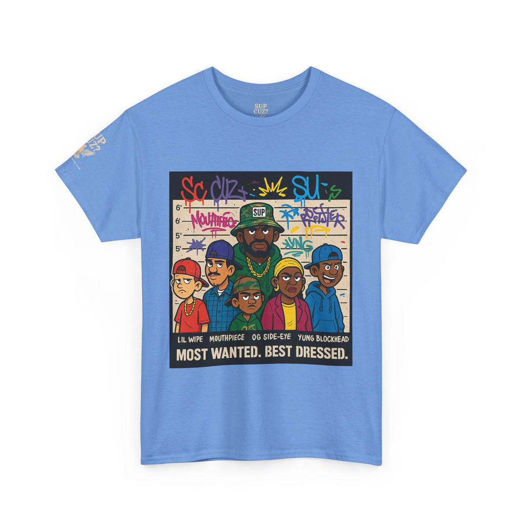 Cuz Crew Most Wanted -  Unisex Heavy Cotton Tee