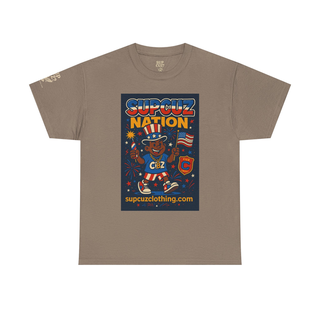 4th of July Launch Tee 1/6 - Unisex Heavy Cotton Tee
