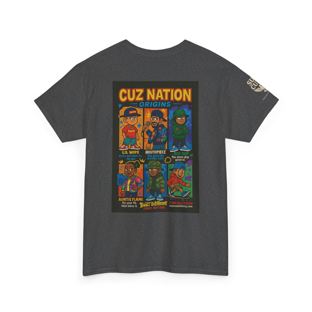 Cuz Nation Origins -  Unisex Heavy Cotton Tee