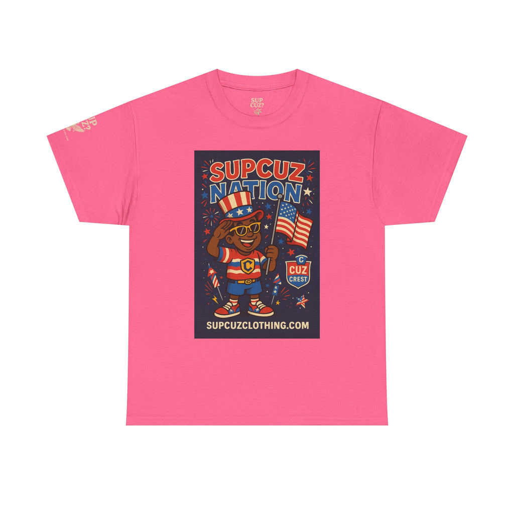 4th of July Launch Tee 2/6 - Unisex Heavy Cotton Tee