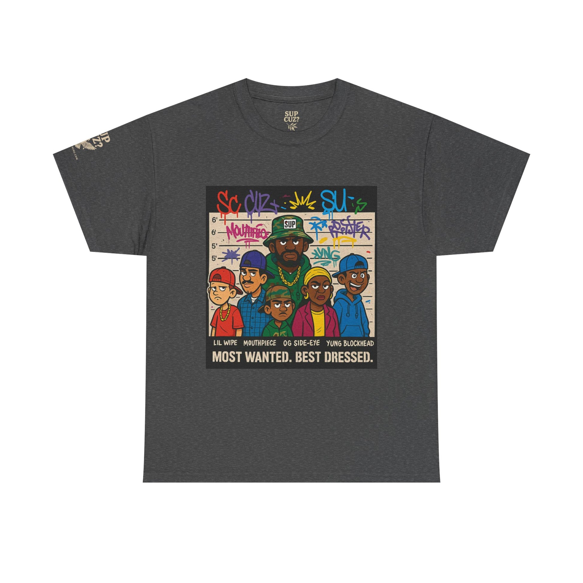 Cuz Crew Most Wanted -  Unisex Heavy Cotton Tee