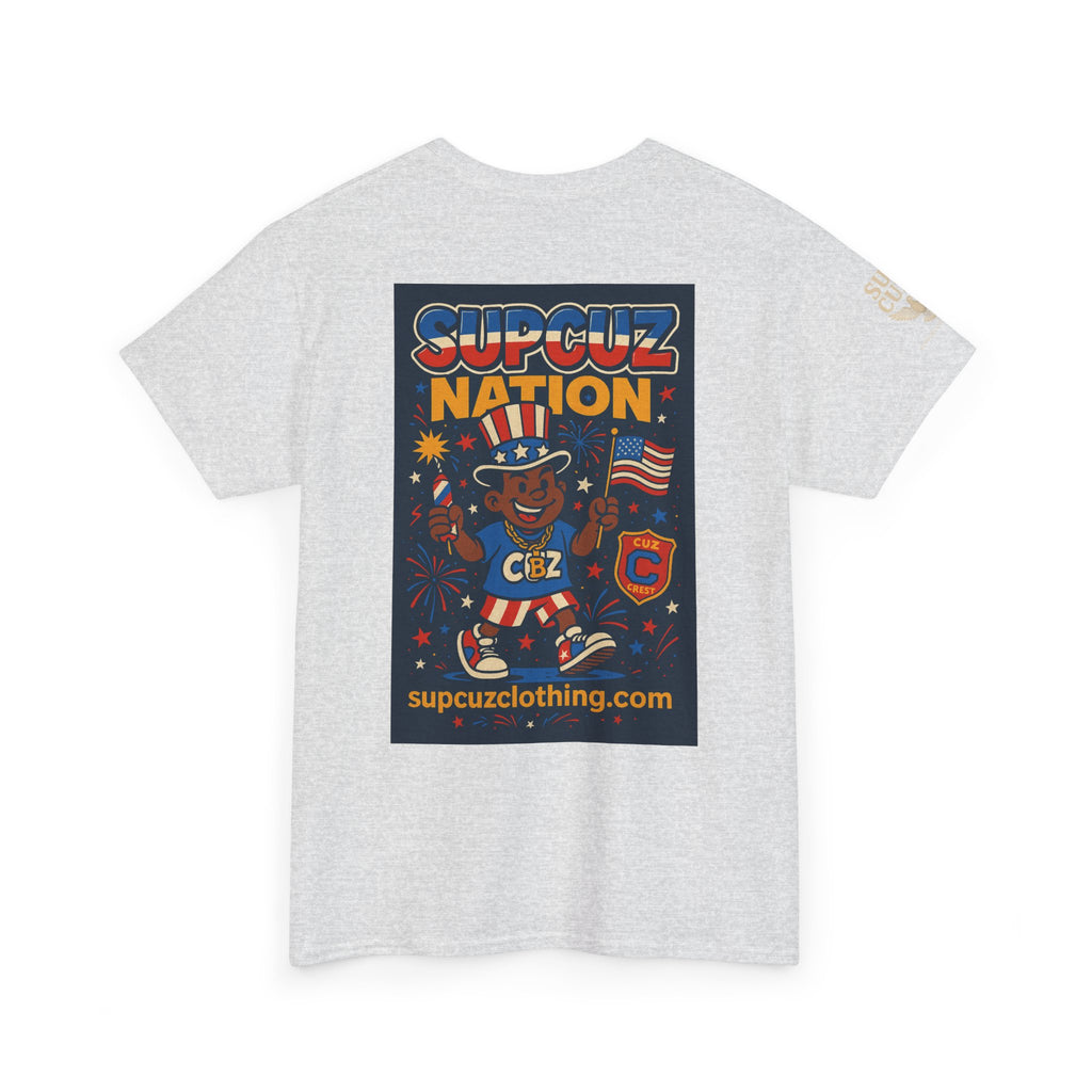 4th of July Launch Tee 1/6 - Unisex Heavy Cotton Tee