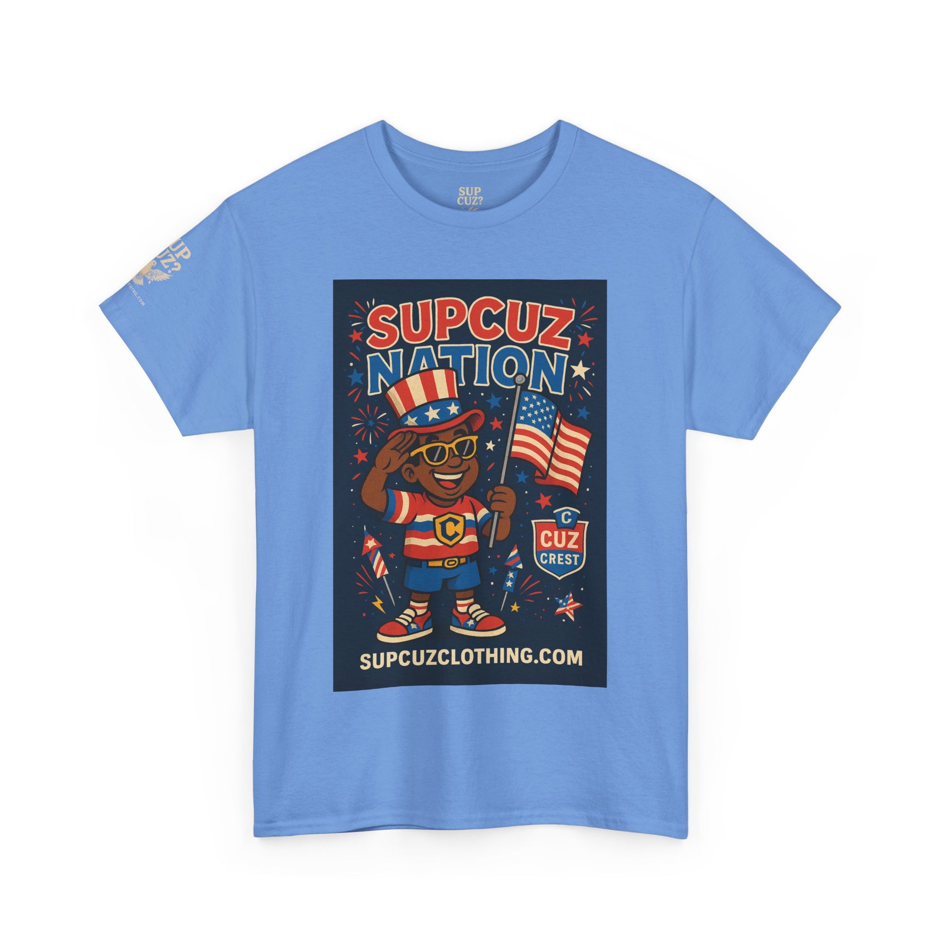 4th of July Launch Tee 2/6 - Unisex Heavy Cotton Tee