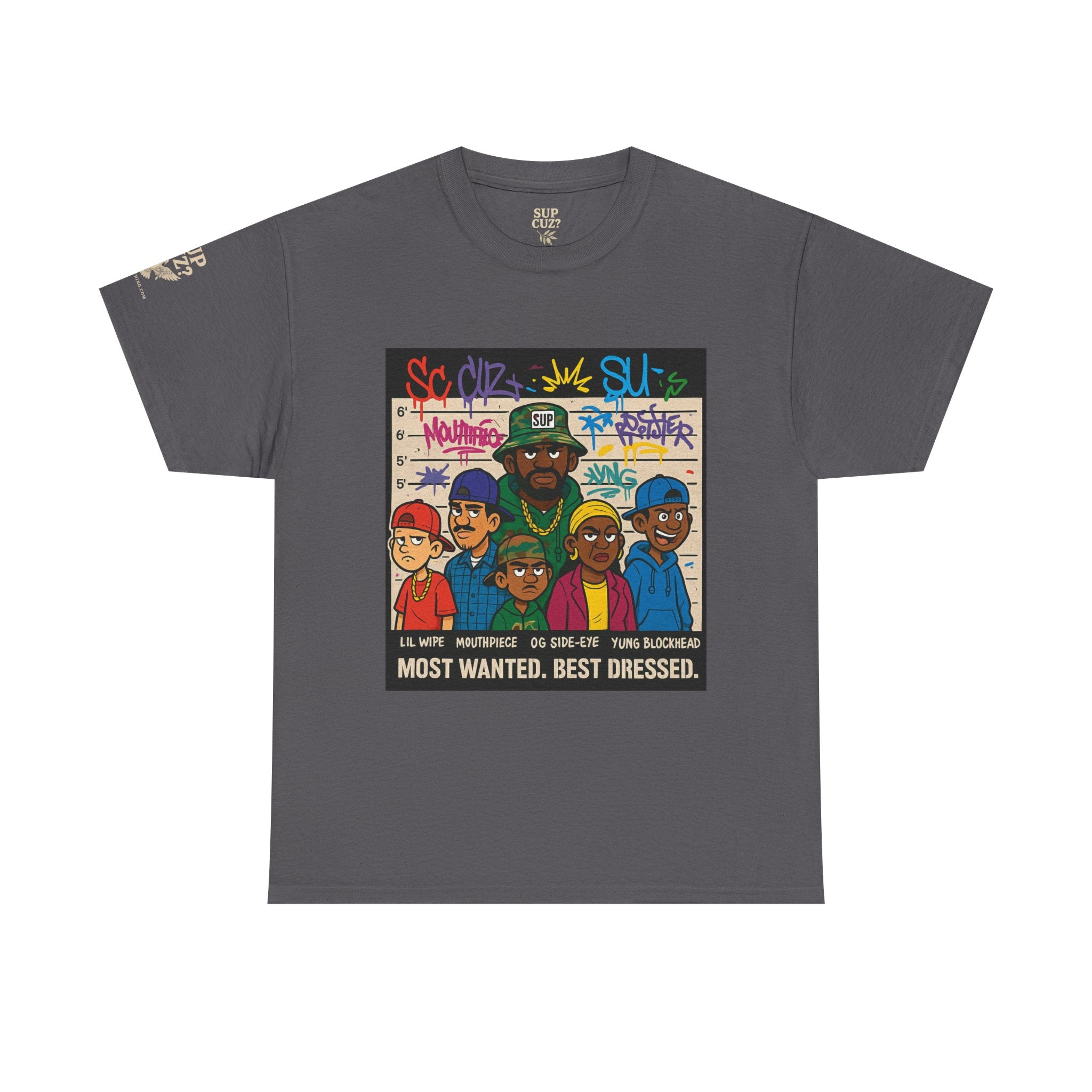 Cuz Crew Most Wanted -  Unisex Heavy Cotton Tee