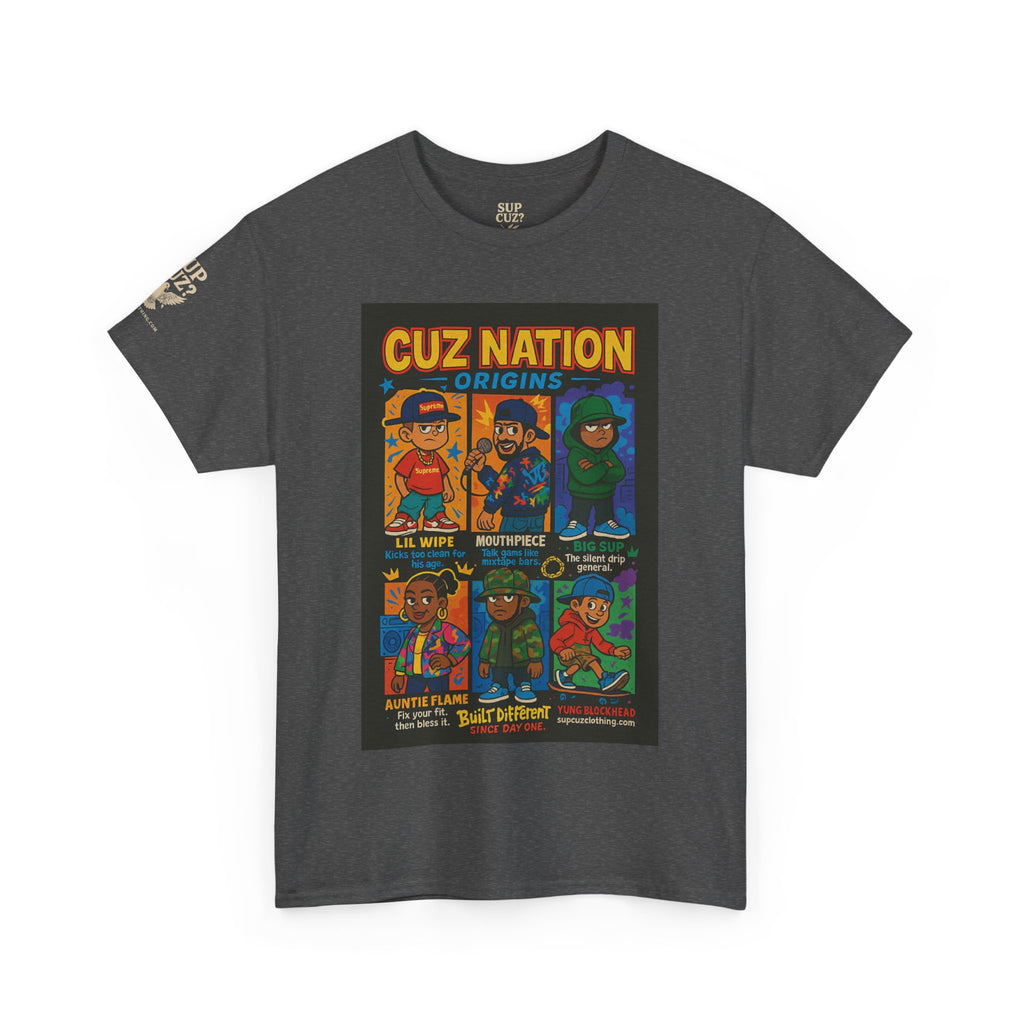 Cuz Nation Origins -  Unisex Heavy Cotton Tee