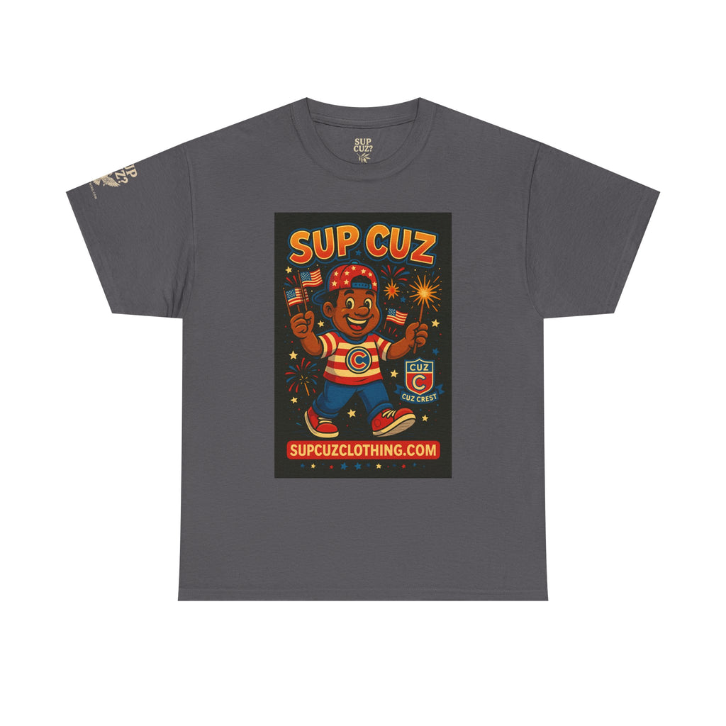 4th of July Launch Tee 3/6 - Unisex Heavy Cotton Tee