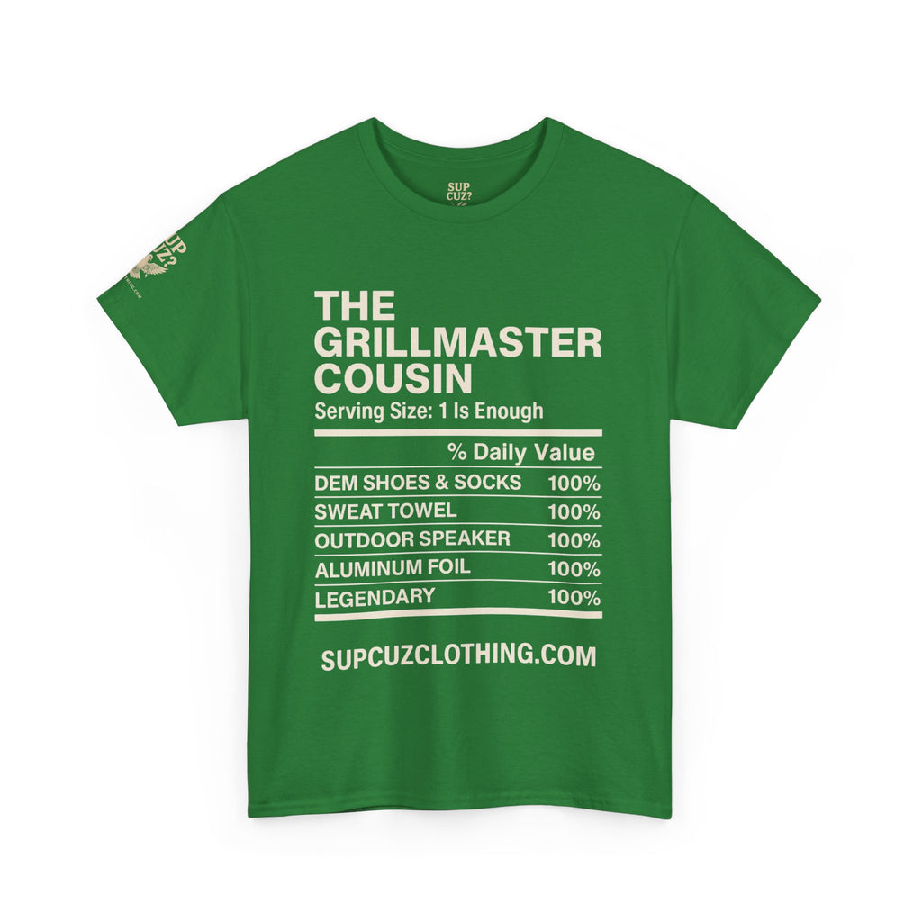 The Grillmaster Cousin - Unisex Heavy Cotton Tee (Multiple Colors)