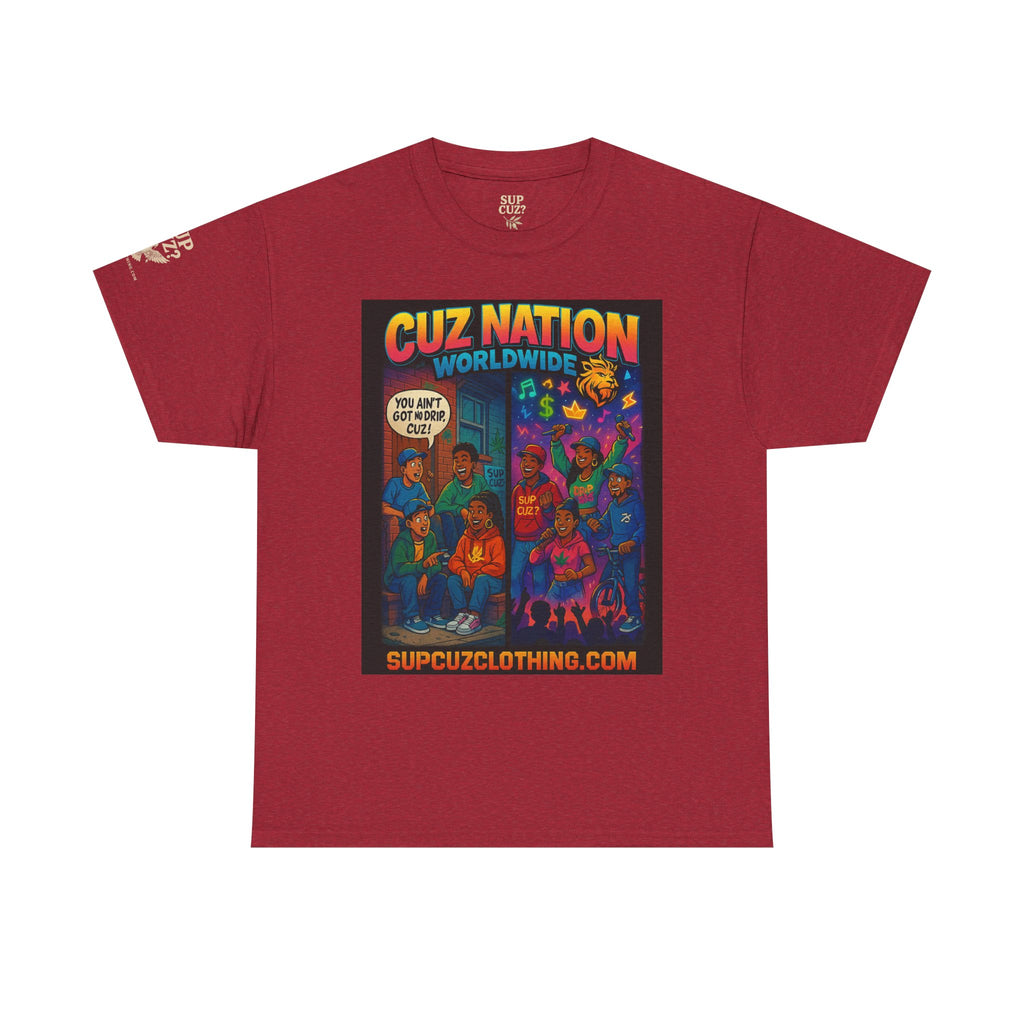 Cuz Nation Worldwide -  Unisex Heavy Cotton Tee