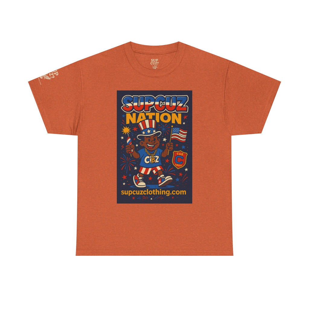 4th of July Launch Tee 1/6 - Unisex Heavy Cotton Tee