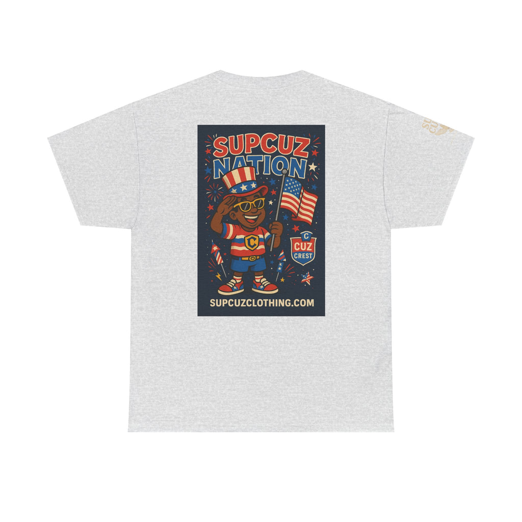 4th of July Launch Tee 2/6 - Unisex Heavy Cotton Tee