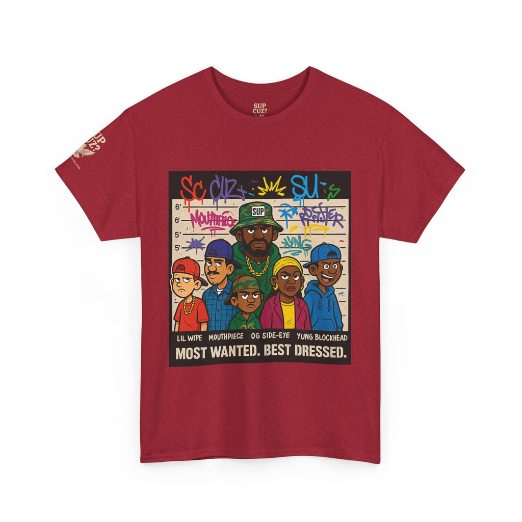 Cuz Crew Most Wanted -  Unisex Heavy Cotton Tee