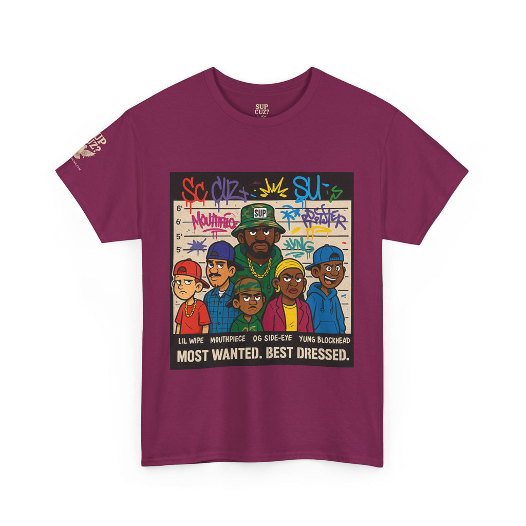 Cuz Crew Most Wanted -  Unisex Heavy Cotton Tee
