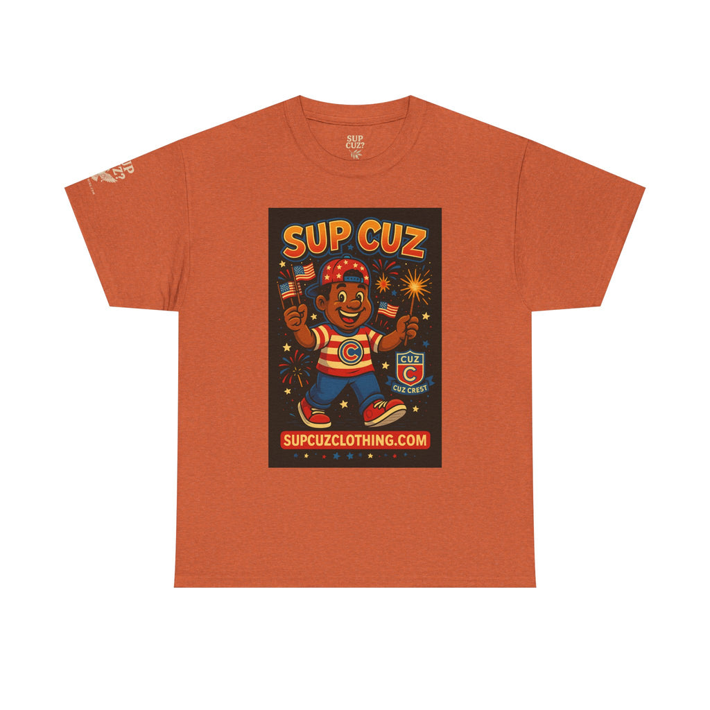 4th of July Launch Tee 3/6 - Unisex Heavy Cotton Tee
