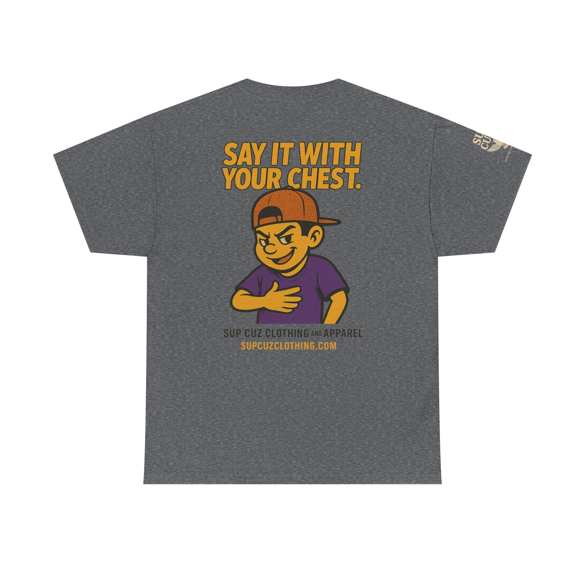Origins Shirt - Say It With Your Chest! - (No Background) Unisex Heavy Cotton Tee