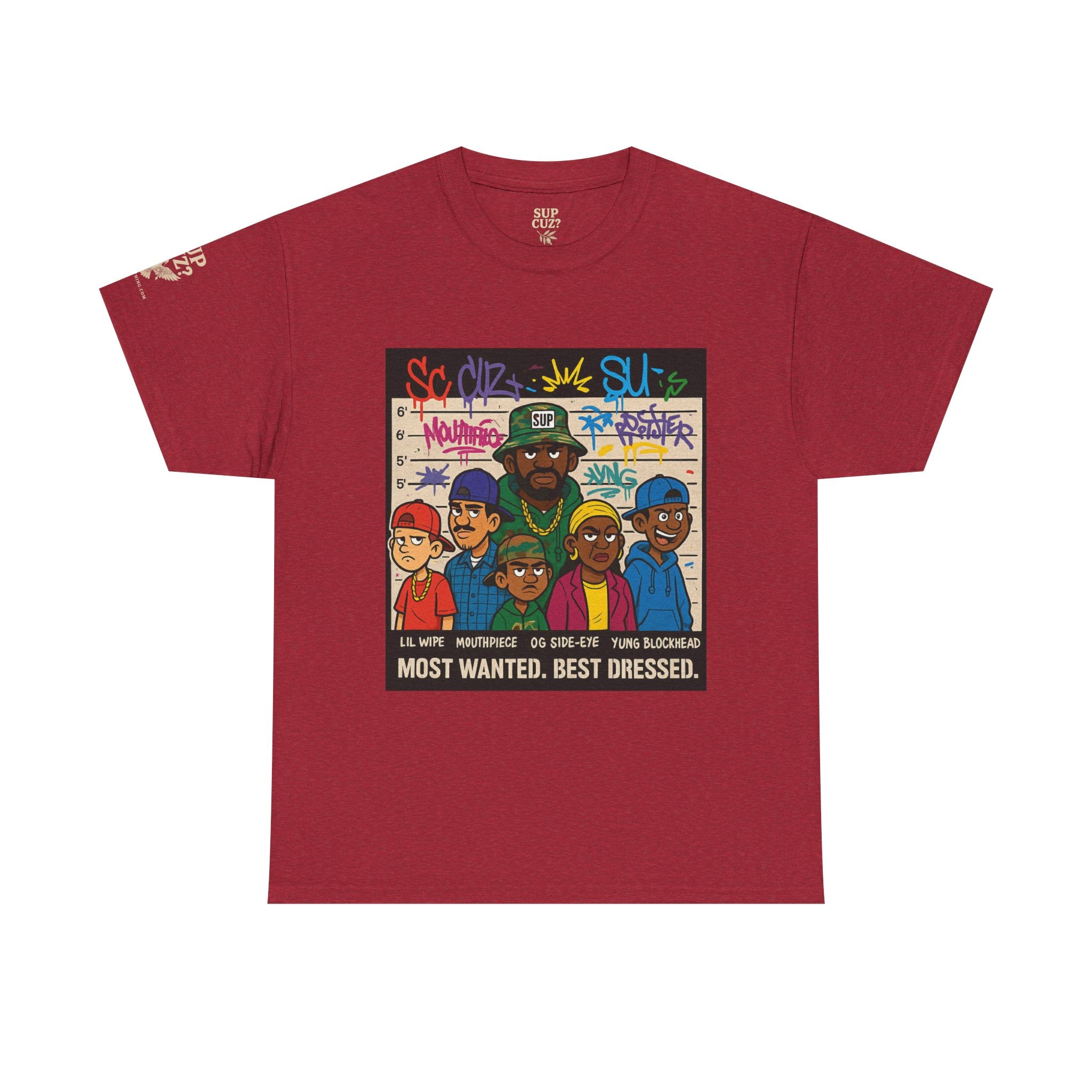 Cuz Crew Most Wanted -  Unisex Heavy Cotton Tee