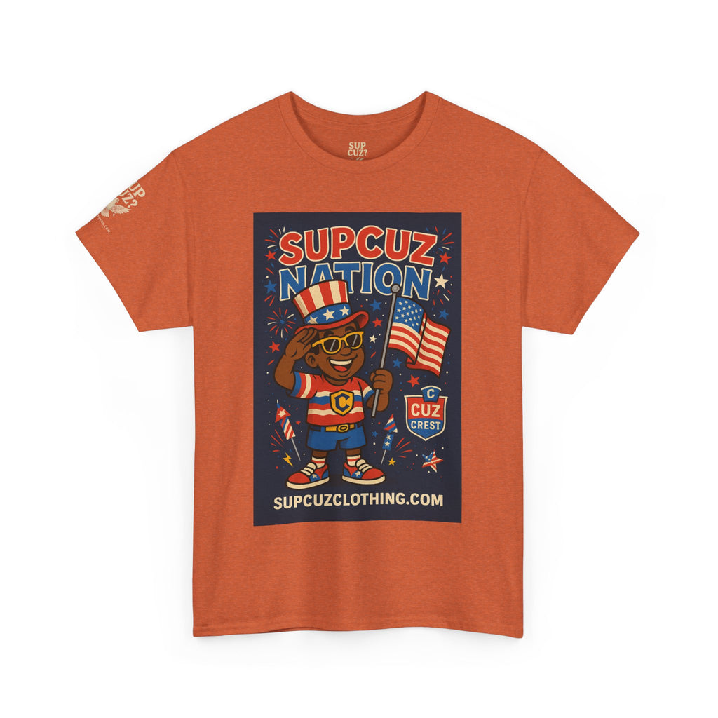 4th of July Launch Tee 2/6 - Unisex Heavy Cotton Tee
