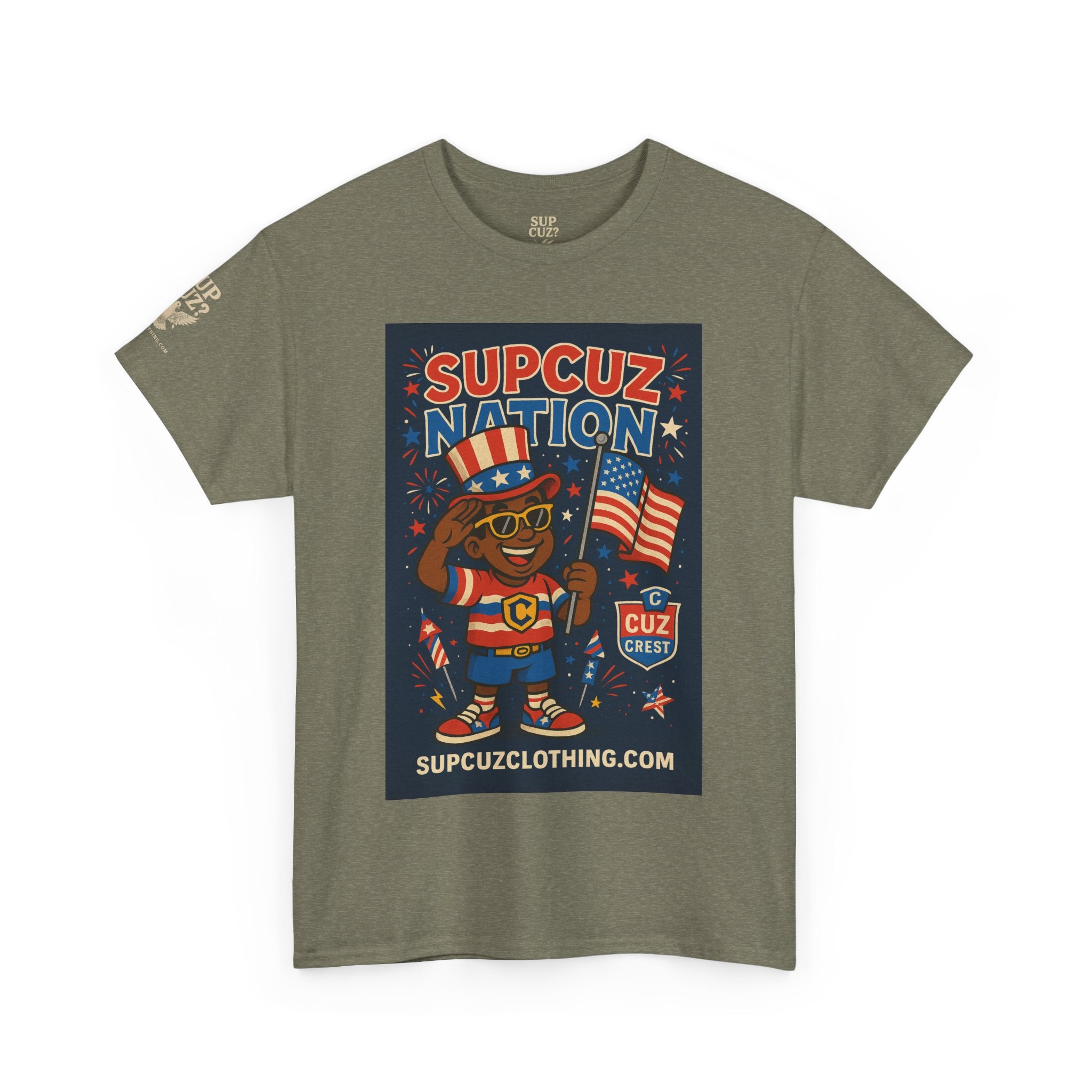 4th of July Launch Tee 2/6 - Unisex Heavy Cotton Tee