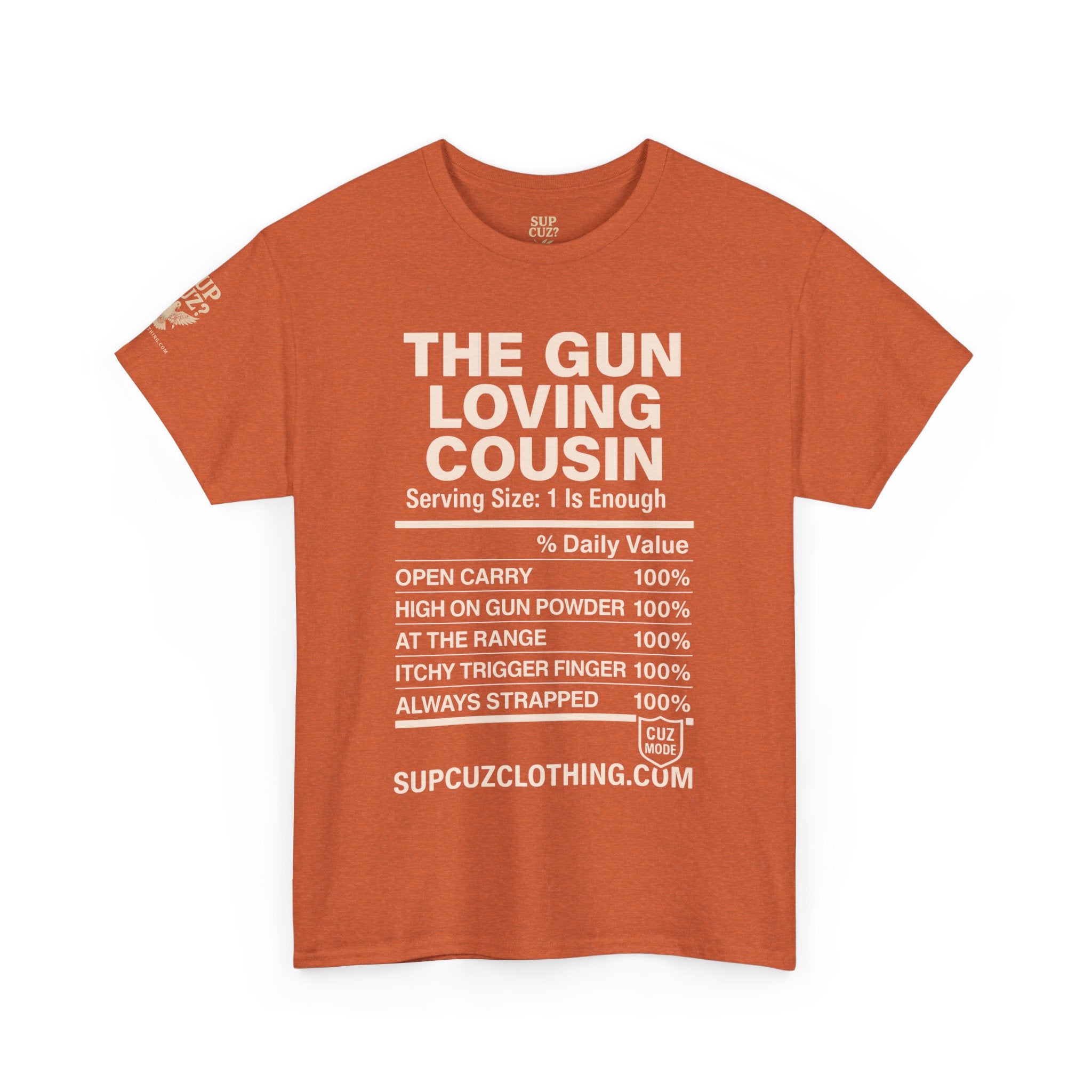 The Gun Loving Cousin - Unisex Heavy Cotton Tee (Multiple Colors)