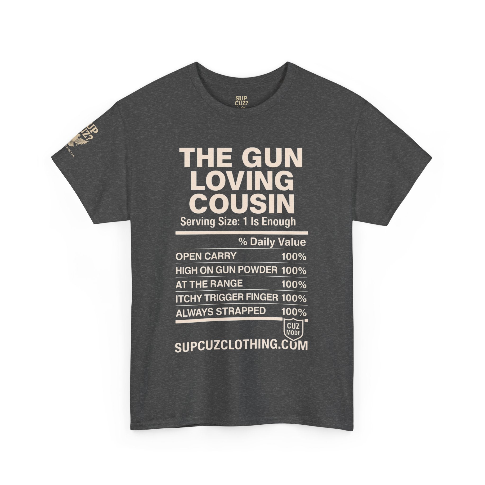 The Gun Loving Cousin - Unisex Heavy Cotton Tee (Multiple Colors)