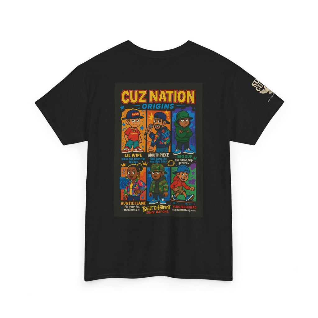 Cuz Nation Origins -  Unisex Heavy Cotton Tee