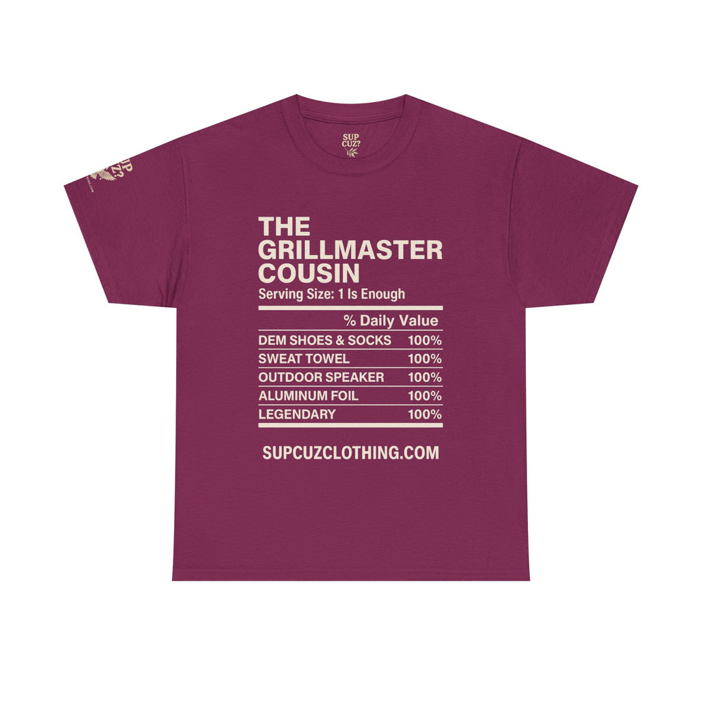 The Grillmaster Cousin - Unisex Heavy Cotton Tee (Multiple Colors)