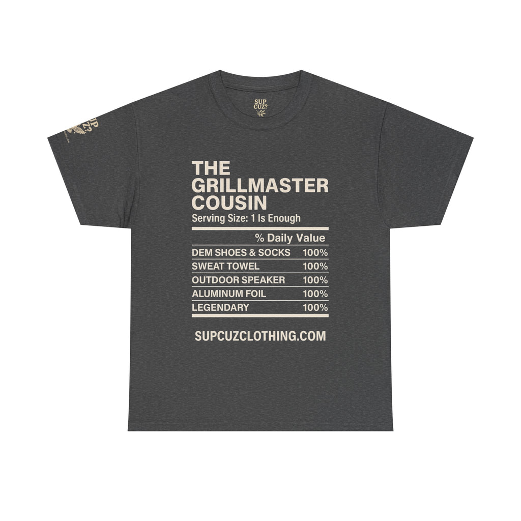The Grillmaster Cousin - Unisex Heavy Cotton Tee (Multiple Colors)
