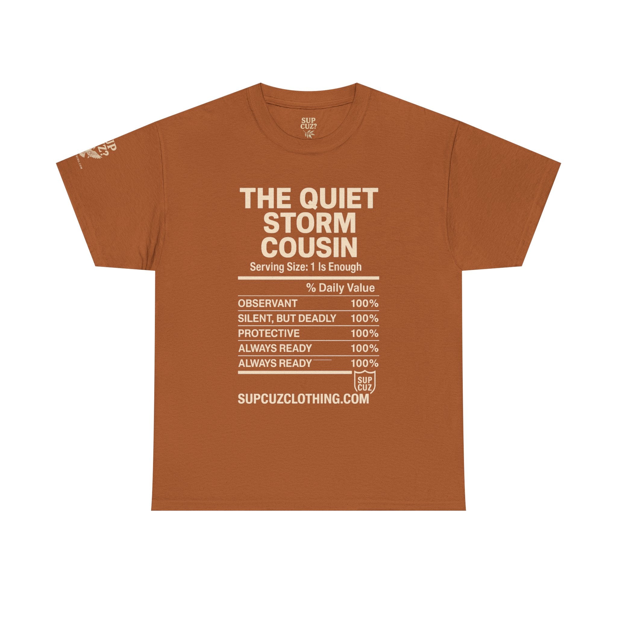 The Quiet Storm Cousin - Unisex Heavy Cotton Tee (Multiple Colors)