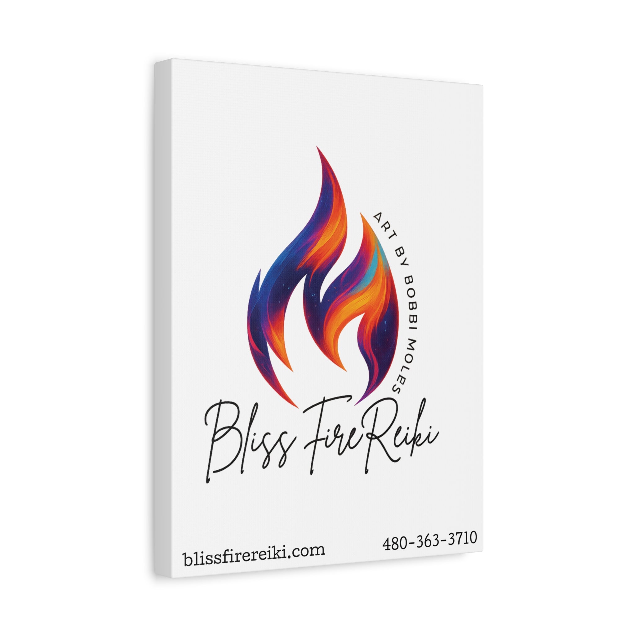 Colorful Flame Canvas Art, Fire Reiki Wall Decor, Meditation Space Decor, Vibrant Spiritual Gift, Home Decor, Unique Artwork