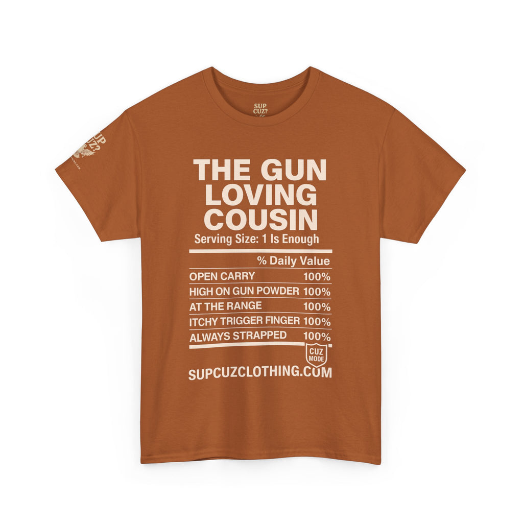 The Gun Loving Cousin - Unisex Heavy Cotton Tee (Multiple Colors)