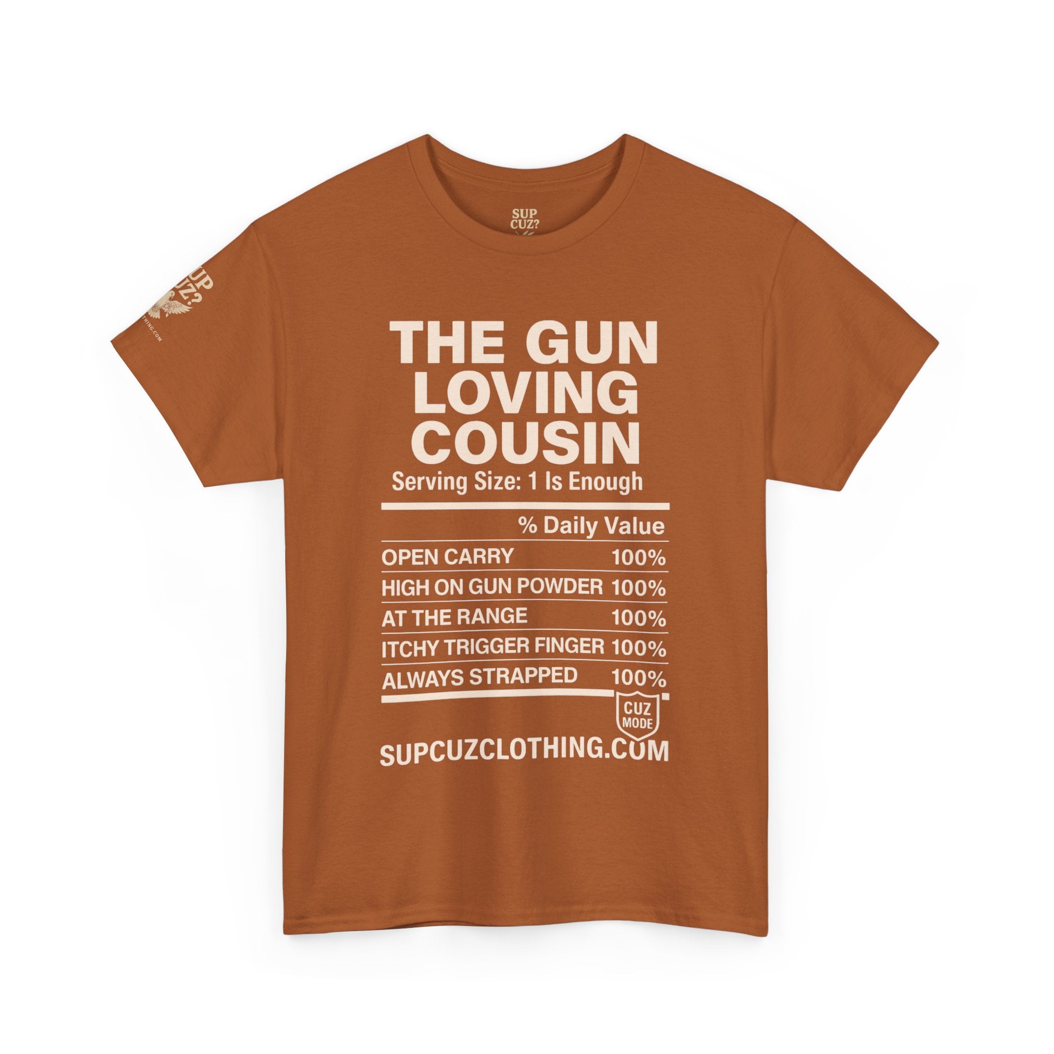 The Gun Loving Cousin - Unisex Heavy Cotton Tee (Multiple Colors)