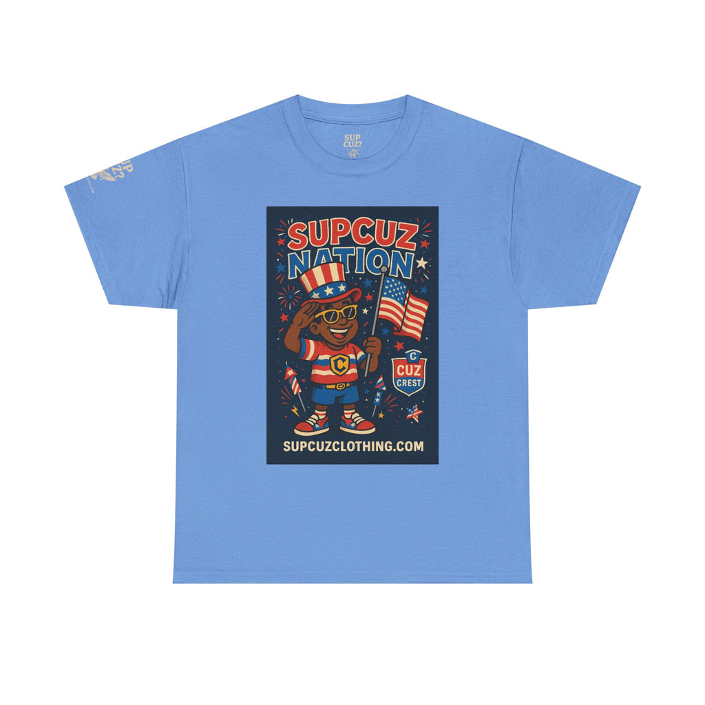 4th of July Launch Tee 2/6 - Unisex Heavy Cotton Tee