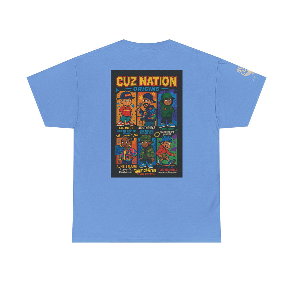 Cuz Nation Origins -  Unisex Heavy Cotton Tee