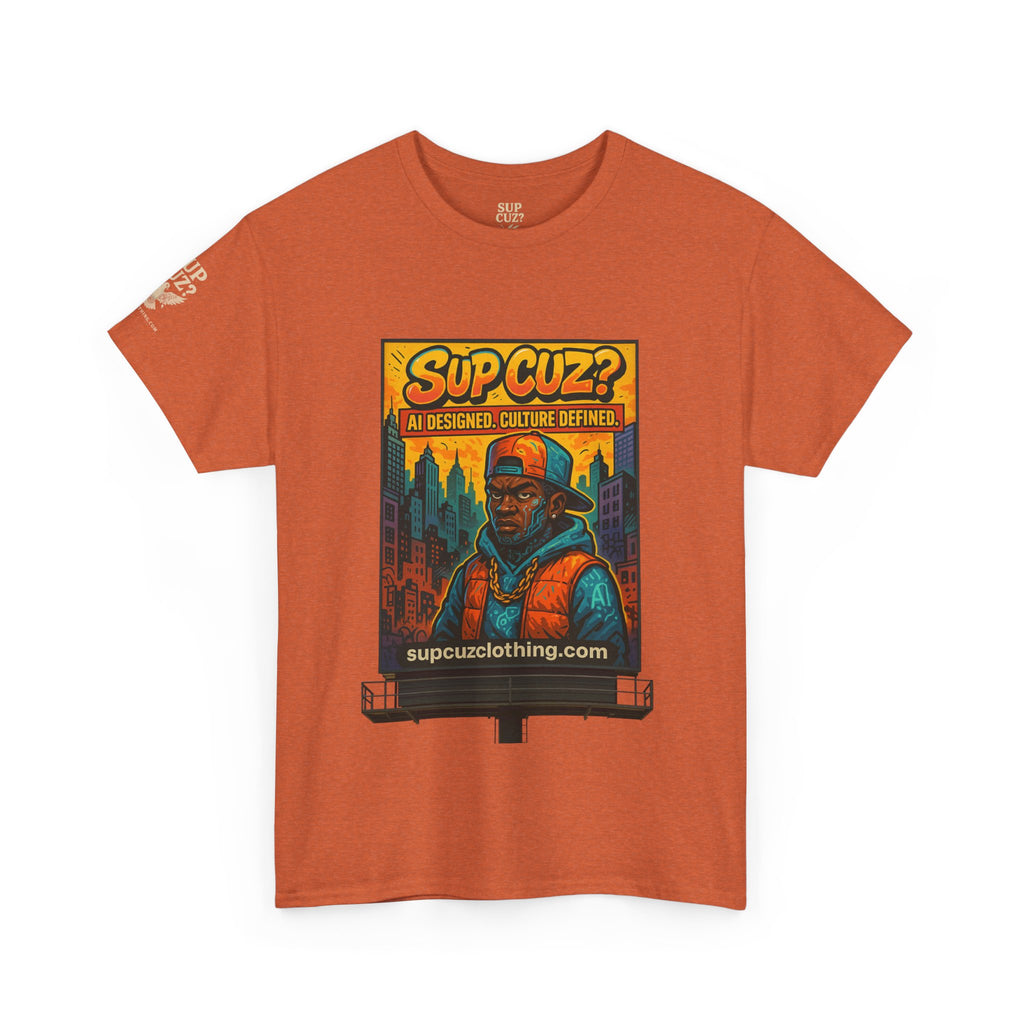 Sup Cuz? Billboard -  Unisex Heavy Cotton Tee