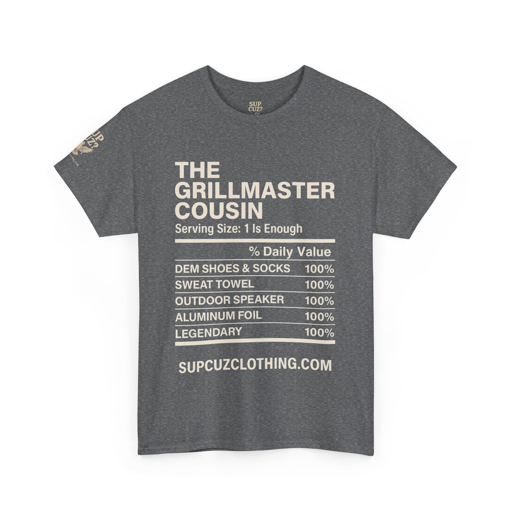 The Grillmaster Cousin - Unisex Heavy Cotton Tee (Multiple Colors)