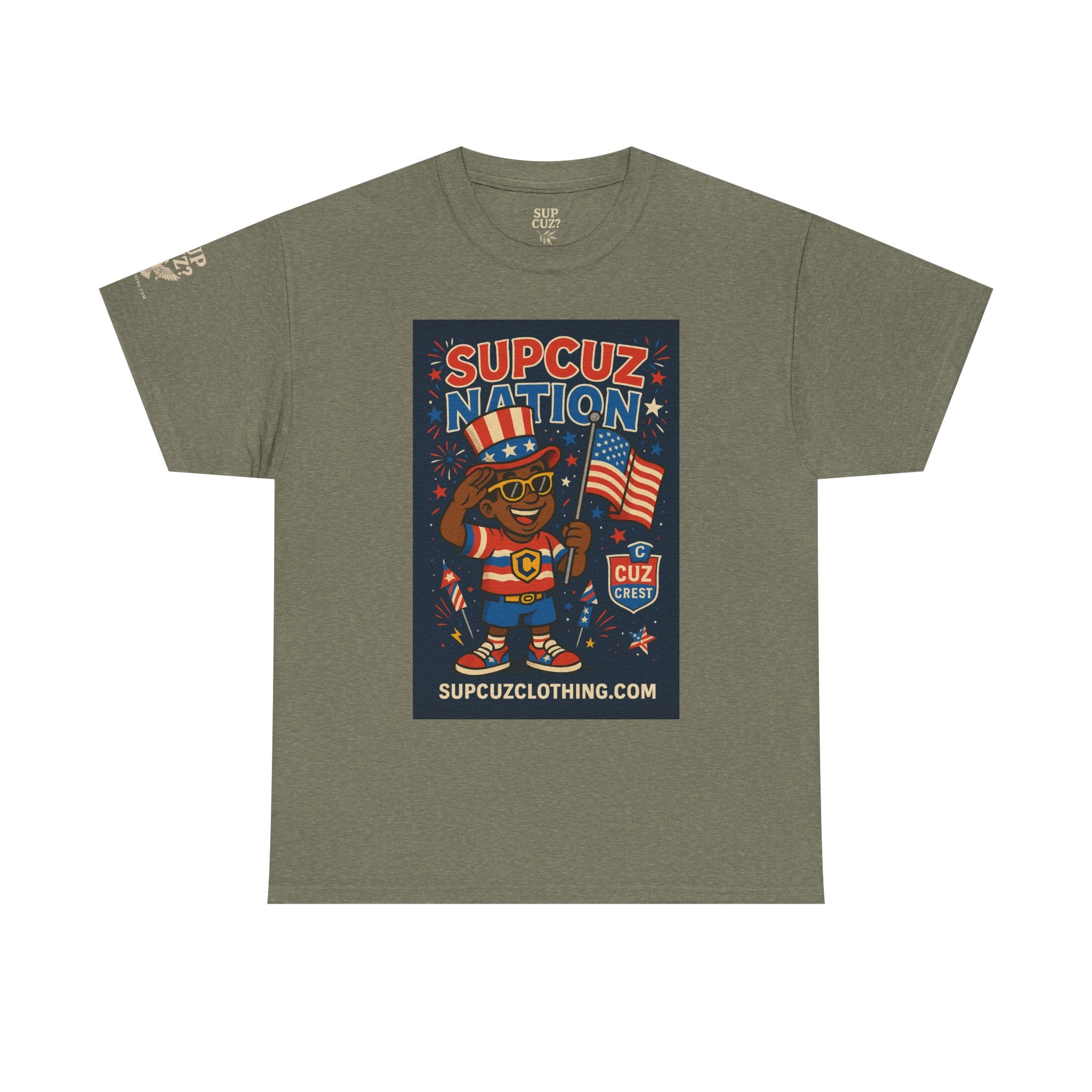 4th of July Launch Tee 2/6 - Unisex Heavy Cotton Tee
