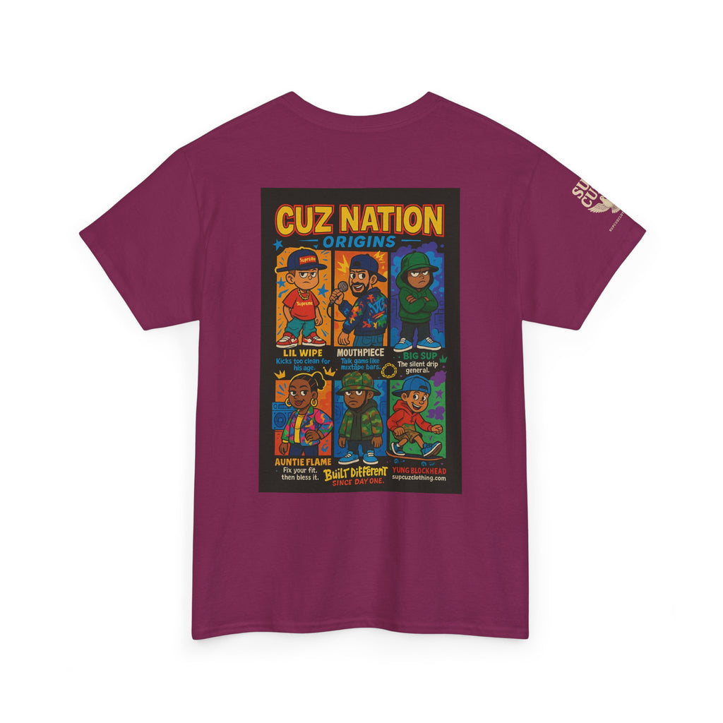 Cuz Nation Origins -  Unisex Heavy Cotton Tee