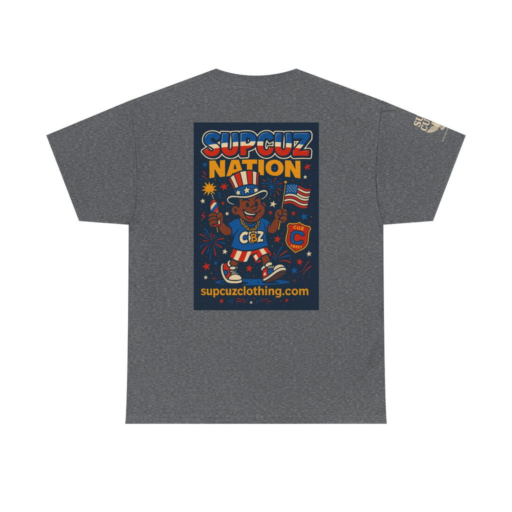 4th of July Launch Tee 1/6 - Unisex Heavy Cotton Tee