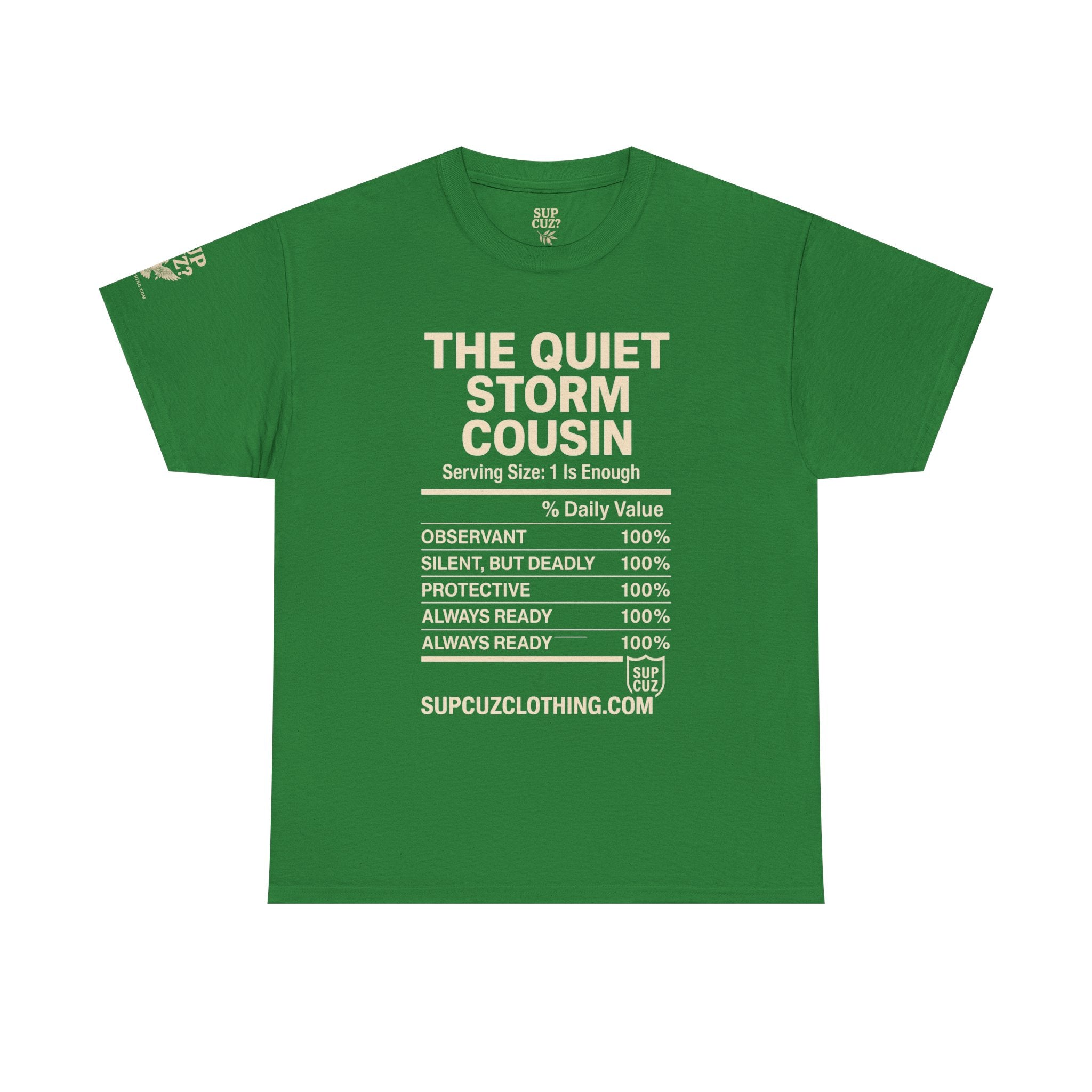 The Quiet Storm Cousin - Unisex Heavy Cotton Tee (Multiple Colors)