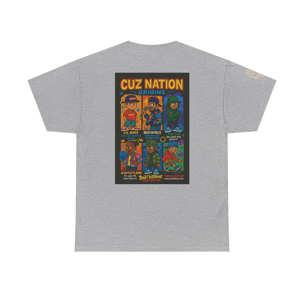 Cuz Nation Origins -  Unisex Heavy Cotton Tee