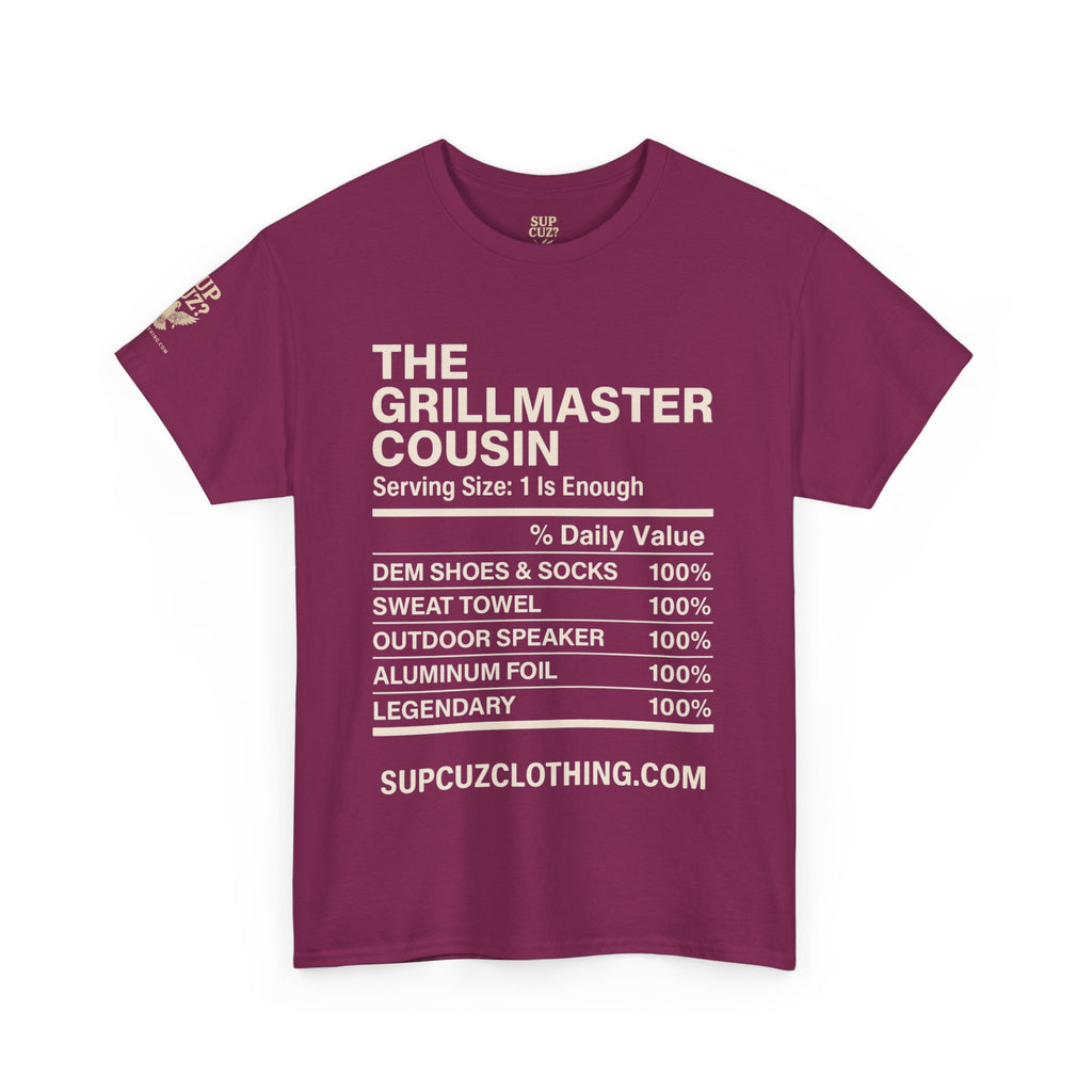 The Grillmaster Cousin - Unisex Heavy Cotton Tee (Multiple Colors)