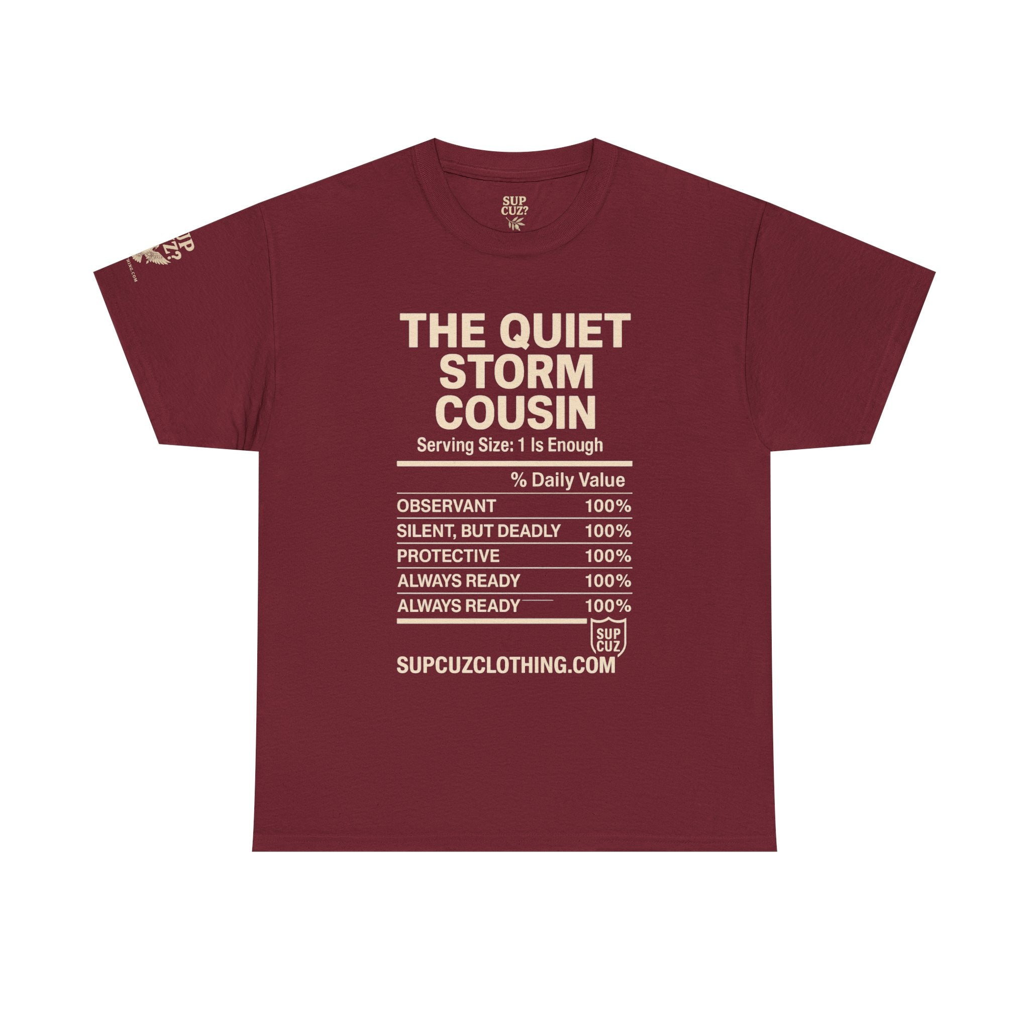 The Quiet Storm Cousin - Unisex Heavy Cotton Tee (Multiple Colors)