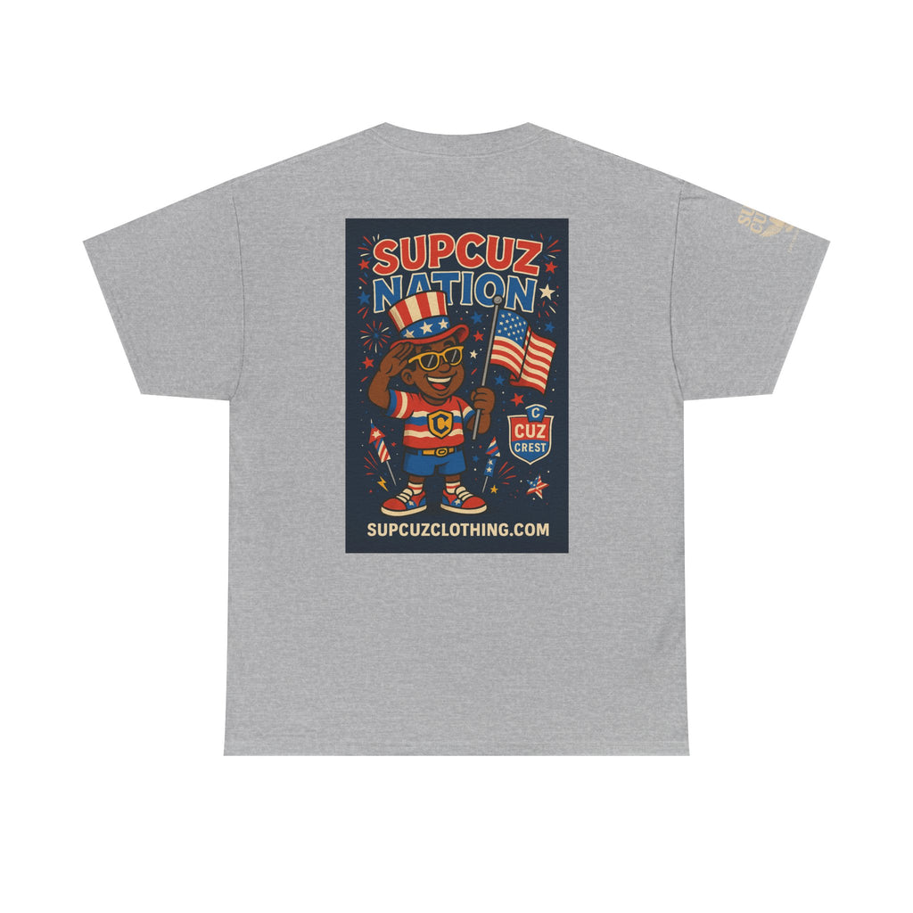 4th of July Launch Tee 2/6 - Unisex Heavy Cotton Tee