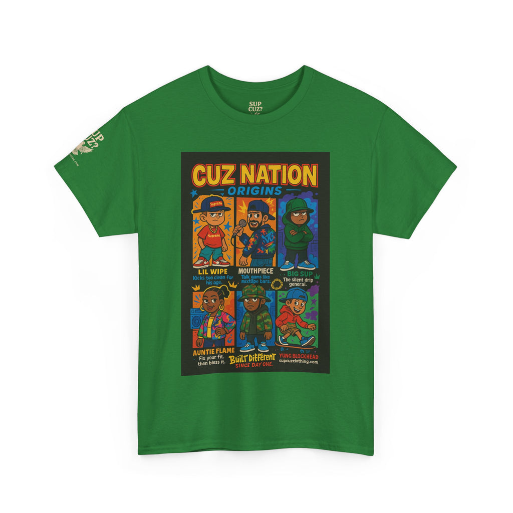 Cuz Nation Origins -  Unisex Heavy Cotton Tee