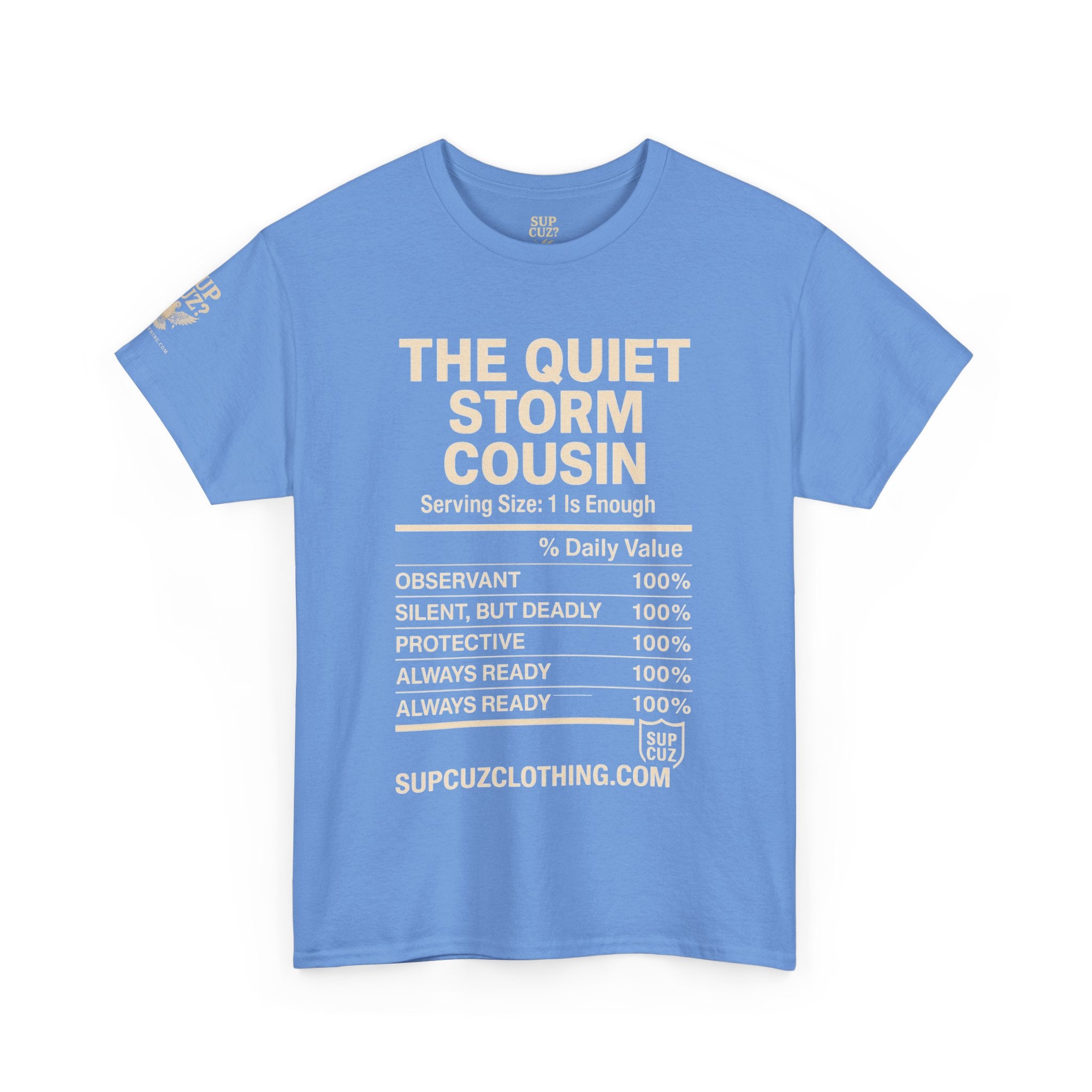The Quiet Storm Cousin - Unisex Heavy Cotton Tee (Multiple Colors)