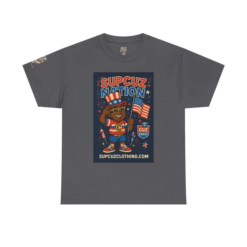4th of July Launch Tee 2/6 - Unisex Heavy Cotton Tee
