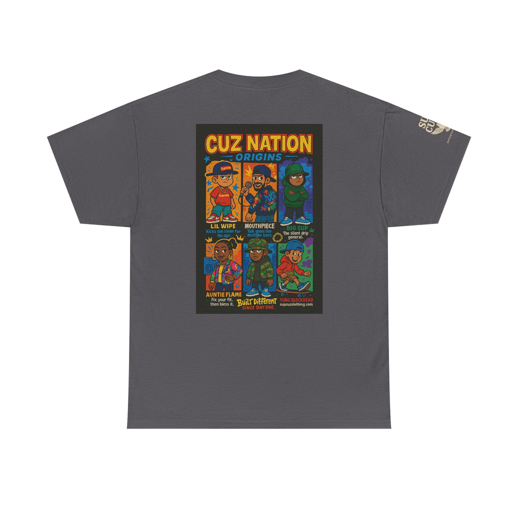 Cuz Nation Origins -  Unisex Heavy Cotton Tee