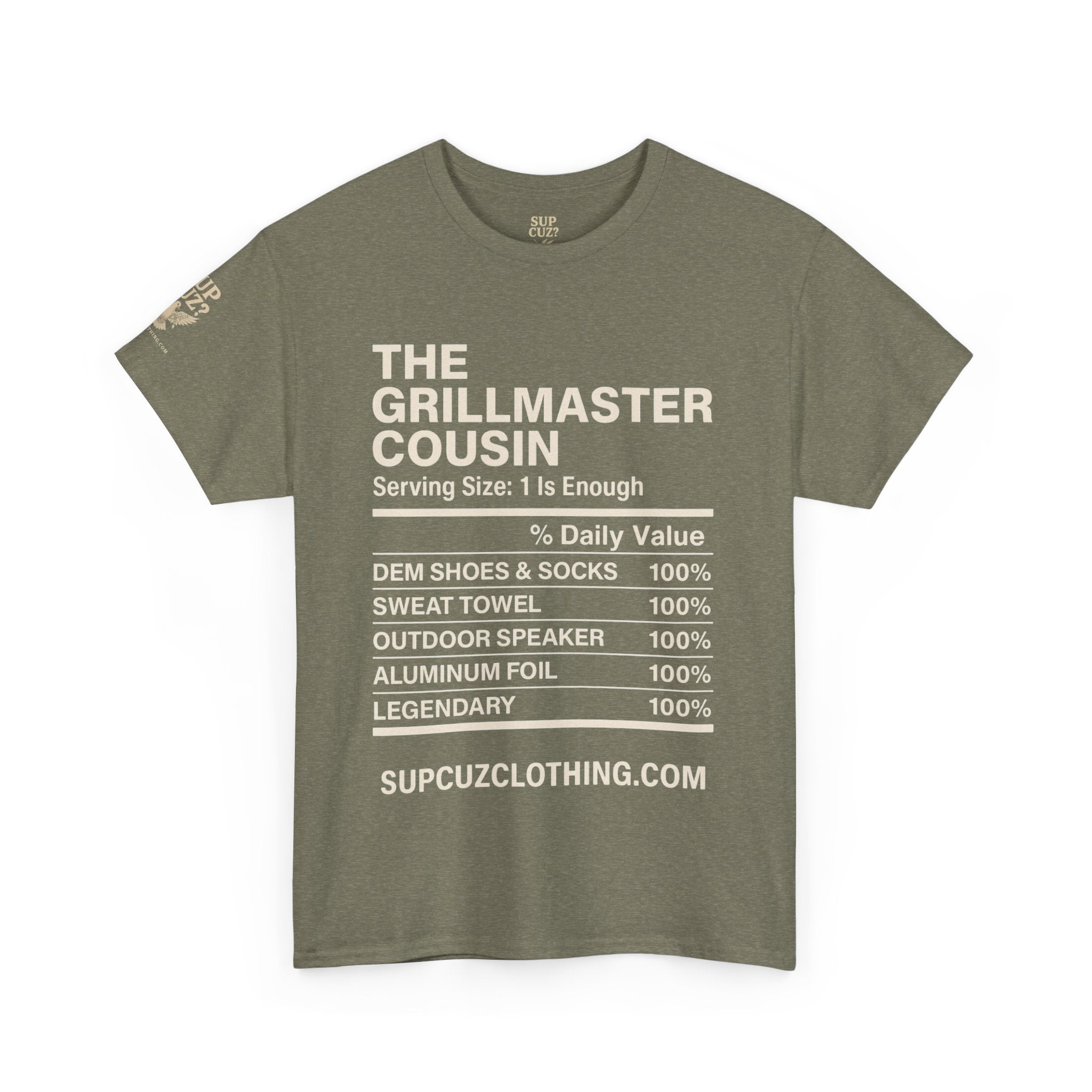 The Grillmaster Cousin - Unisex Heavy Cotton Tee (Multiple Colors)