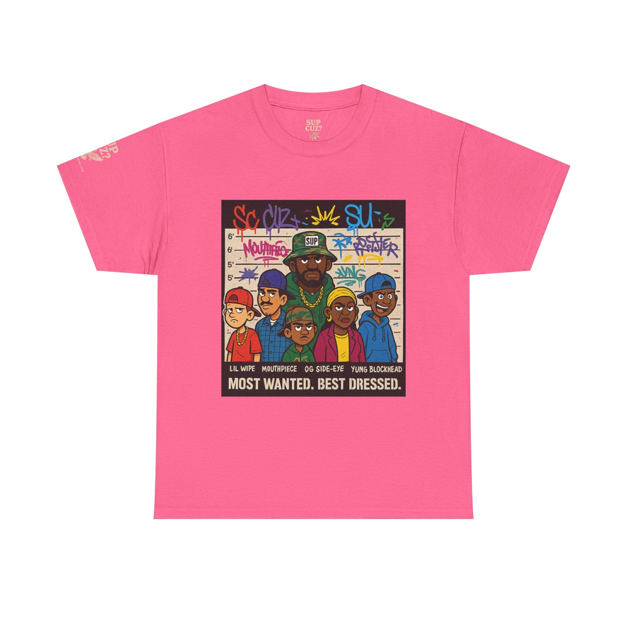 Cuz Crew Most Wanted -  Unisex Heavy Cotton Tee